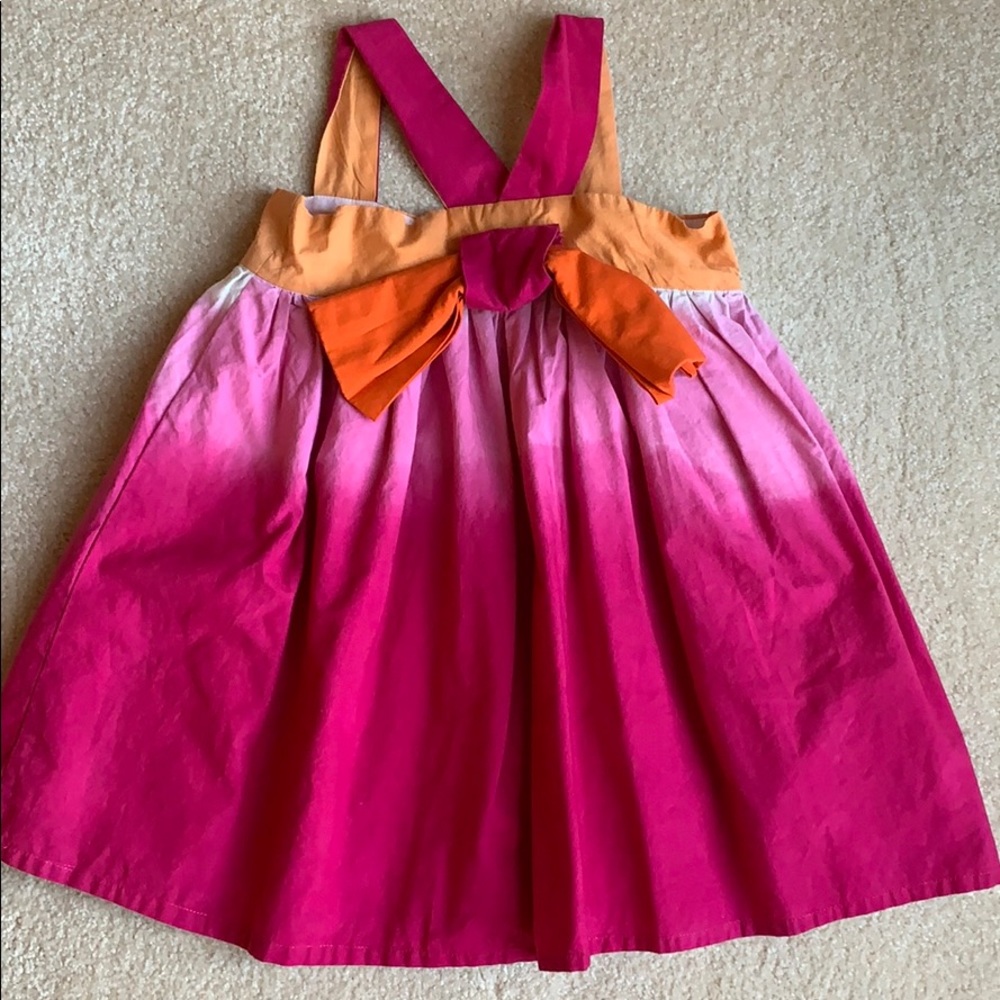Halabaloo Pink & Orange Ombré Toddler Summer Dress